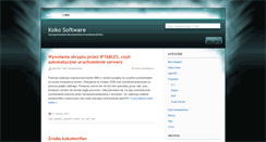 Desktop Screenshot of kokosoftware.pl